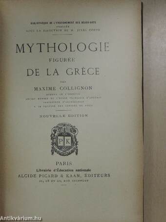 Mythologie figurée de la Gréce