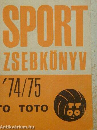 Sport-totó zsebkönyv '74/75
