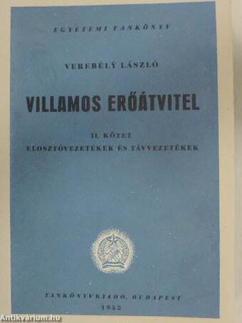 Villamos erőátvitel II.