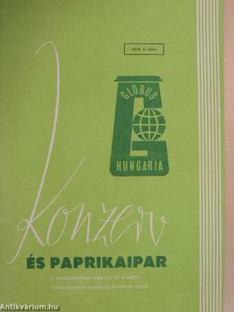Konzerv- és Paprikaipar 1976. január-február