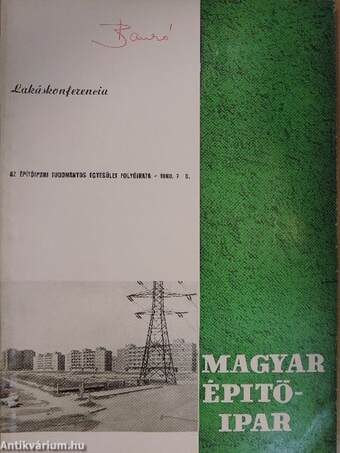 Magyar Építőipar 1960/7-8.
