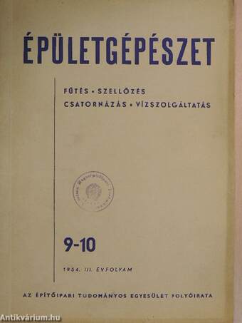 Épületgépészet 1954/9-10.