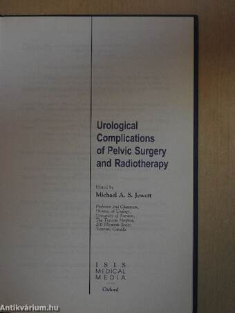 Urological Complications of Pelvic Surgery and Radiotherapy