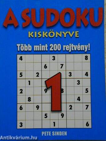 A sudoku kiskönyve 1.