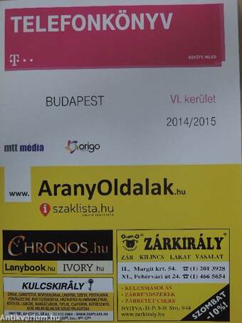 Telefonkönyv - Budapest VI. kerület 2014/2015