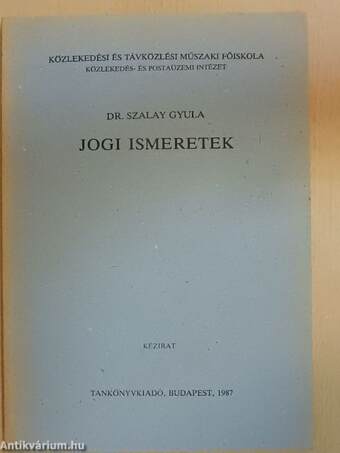 Jogi ismeretek