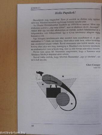 Budapest, V. kerületi Szemere u. 5. sz. alatti Általános Iskola és Háziasszonyképző Szakiskola évkönyve az 1994/95-ös tanévről