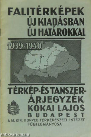 Falitérképek új kiadásban, új határokkal 1939-1940