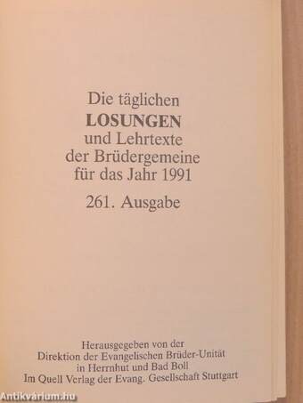 Losungen 1991