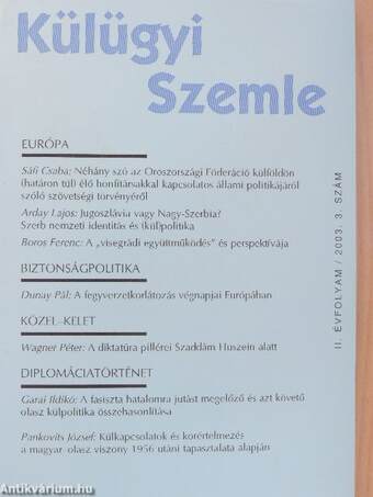 Külügyi Szemle 2003/3.