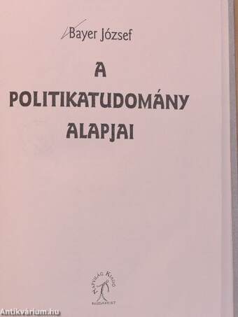 A politikatudomány alapjai