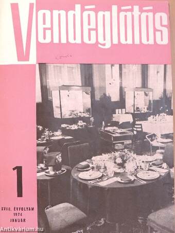 Vendéglátás 1974. január-december