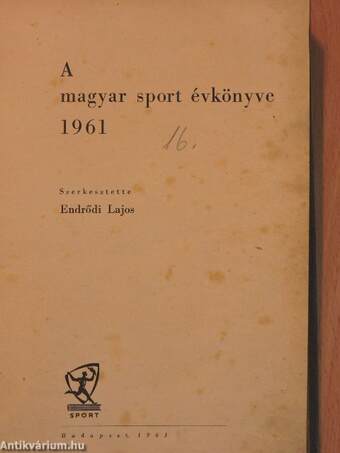 A Magyar Sport Évkönyve 1961