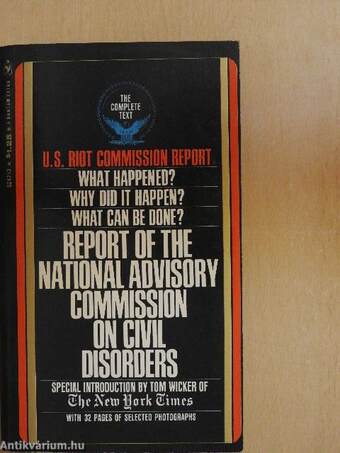 Report of the National Advisory Commission on Civil Disorders