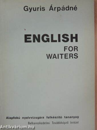 English for waiters