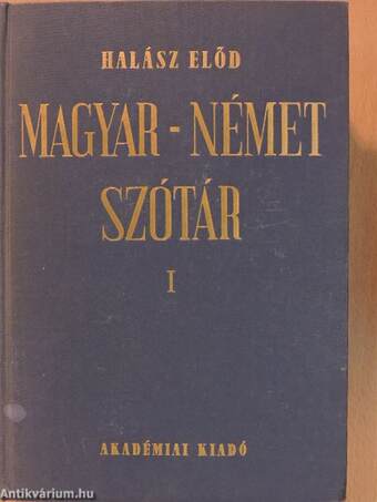 Magyar-német szótár I-II.