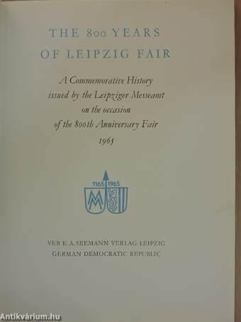 The 800 Years of Leipzig Fair