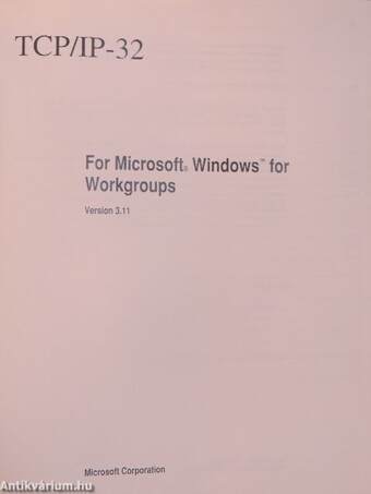 Microsoft TCP/IP-32 User's Guide