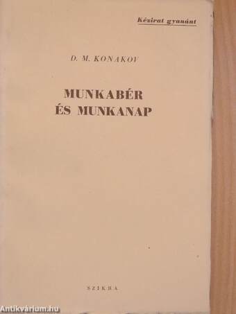 Munkabér és munkanap