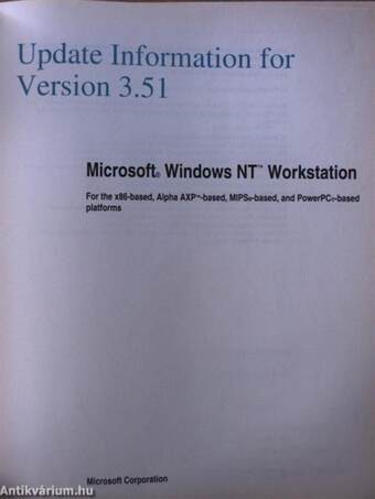 Microsoft Windows NT Workstation