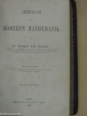 Lehrbuch der höheren Mathematik I-II.