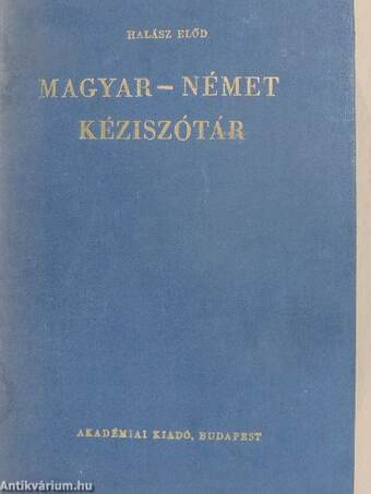 Magyar-német kéziszótár