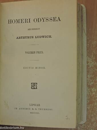 Homeri Ilias I-II./Homeri Odyssea I-II.