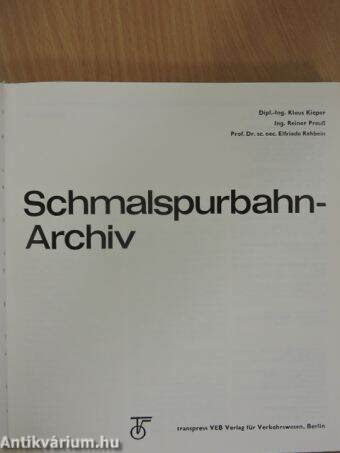 Schmalspurbahn-Archiv