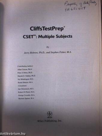 CliffsTestPrep