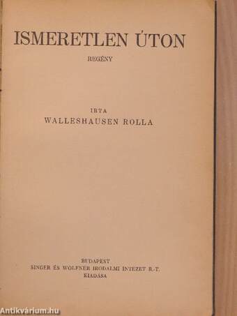 Galambka/Nyafka/Szegény öreg/Ismeretlen úton