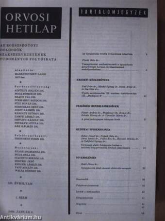 Orvosi Hetilap 1988. január-december I-II.