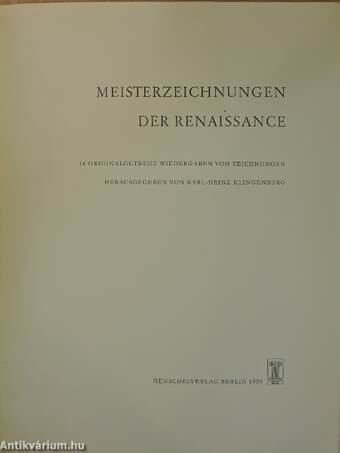 Meisterzeichnungen der Renaissance