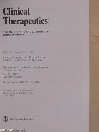 Clinical Therapeutics 15. Supplement B