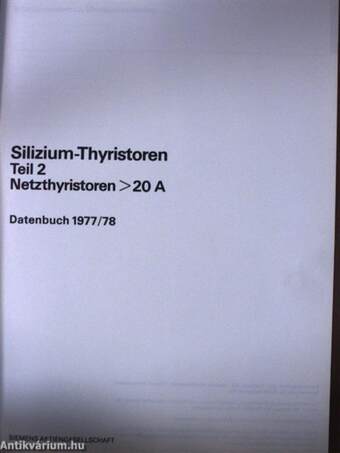 Siemens - Silizium-Thyristoren 2.