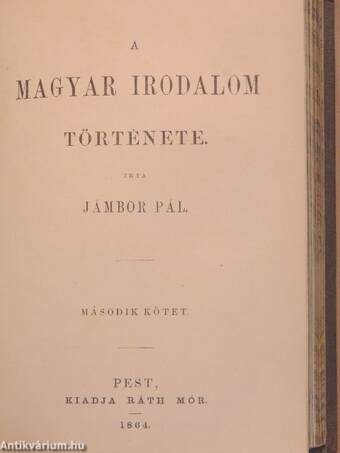 A magyar irodalom története I-II.