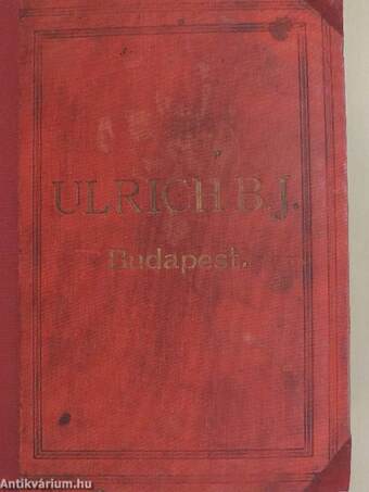 Ulrich B. J. cső-árjegyzék Budapest, 1906. márczius 1.