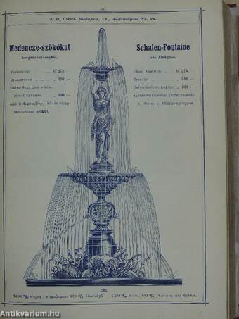 Ulrich B. J. cső-árjegyzék Budapest, 1906. márczius 1.