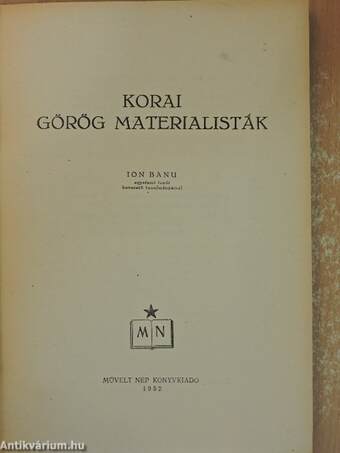 Korai görög materialisták
