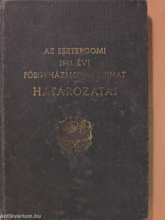 Az esztergomi főegyházmegyei zsinat határozatai