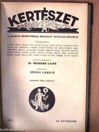 Kertészet 1936-1937. január-december