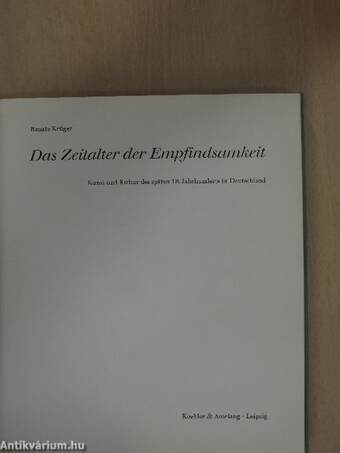 Das Zeitalter der Empfindsamkeit