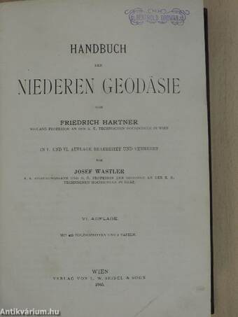 Handbuch der niederen geodäsie