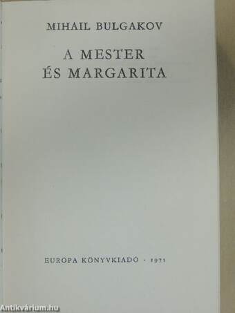 A Mester és Margarita