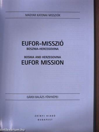 EUFOR-misszió - Bosznia-Hercegovina