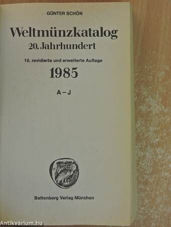 Weltmünzkatalog 1985. I-II.