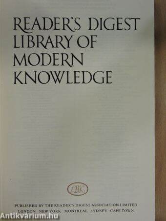 Reader's Digest Library of Modern Knowledge 1-3.