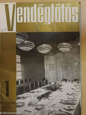 Vendéglátás 1972. (nem teljes évfolyam)