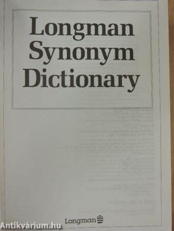 Longman Synonym Dictionary