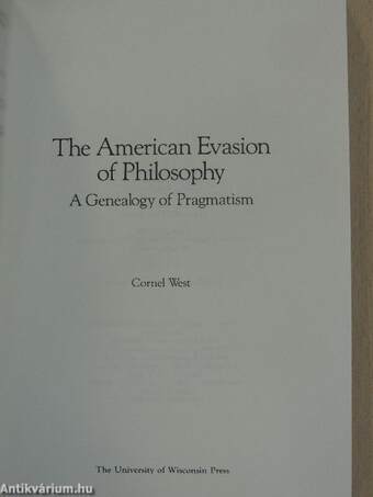 The American Evasion of Philosophy