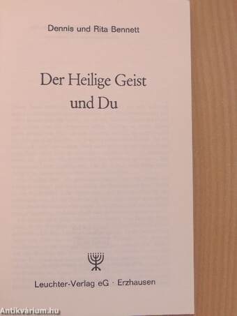 Der Heilige Geist und Du